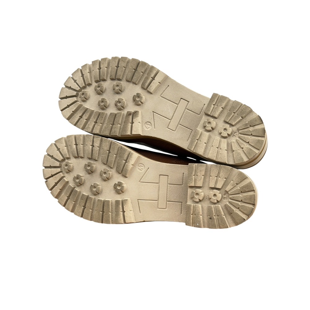 Salvia Chunky Mule Harper Women SZ 41 10 Brown Boho Hippie Leather Lug Sandals - Picture 11 of 12